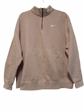 Nike Women’s Pink Mauve Quarter Zip Pullover - Size Medium